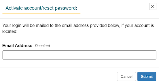 Step 1: Enter email address