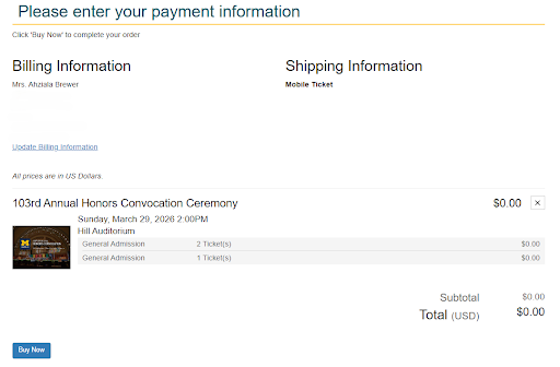 Step 4: Order completion